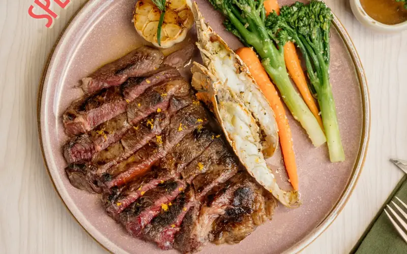 Wagyu Chuck Eye Surf & Turf at JUZE Koh Samui